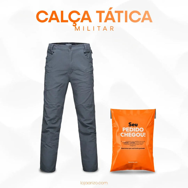 Calça Militar Tática Resistente e Impermeável + Cinto de Brinde [RD] arizo 