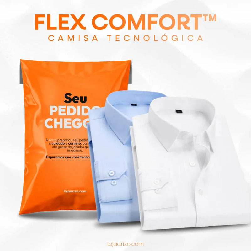 Flex Comfort - Camisa Tecnológica Flexível + Frete Grátis arizo 