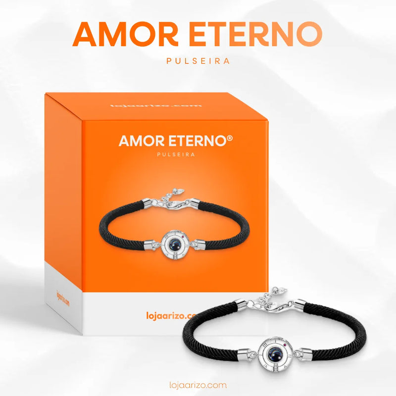 Pulseira Tecnológica  "Eu Te Amo" em 100 Idiomas - Amor Eterno + Bride Exclusivo