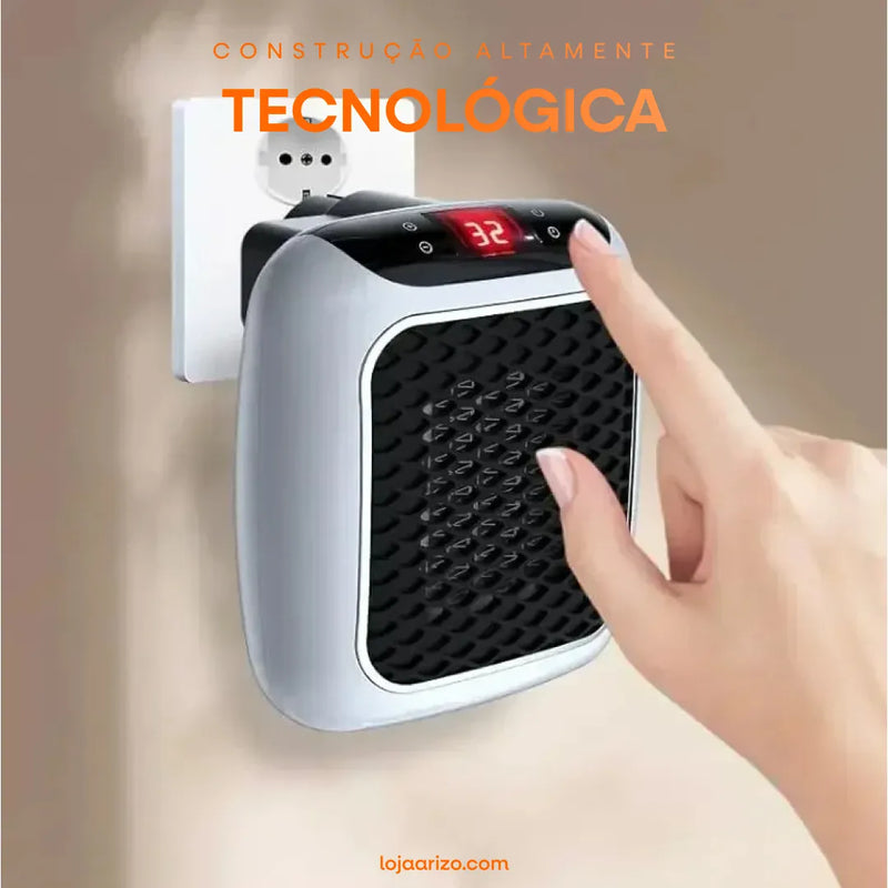 Mini Aquecedor Portátil de Tomada  - AqueceSmart 800 + Brinde Surpresa