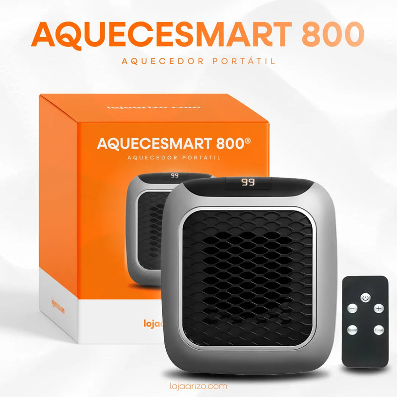 Mini Aquecedor Portátil de Tomada  - AqueceSmart 800 + Brinde Surpresa