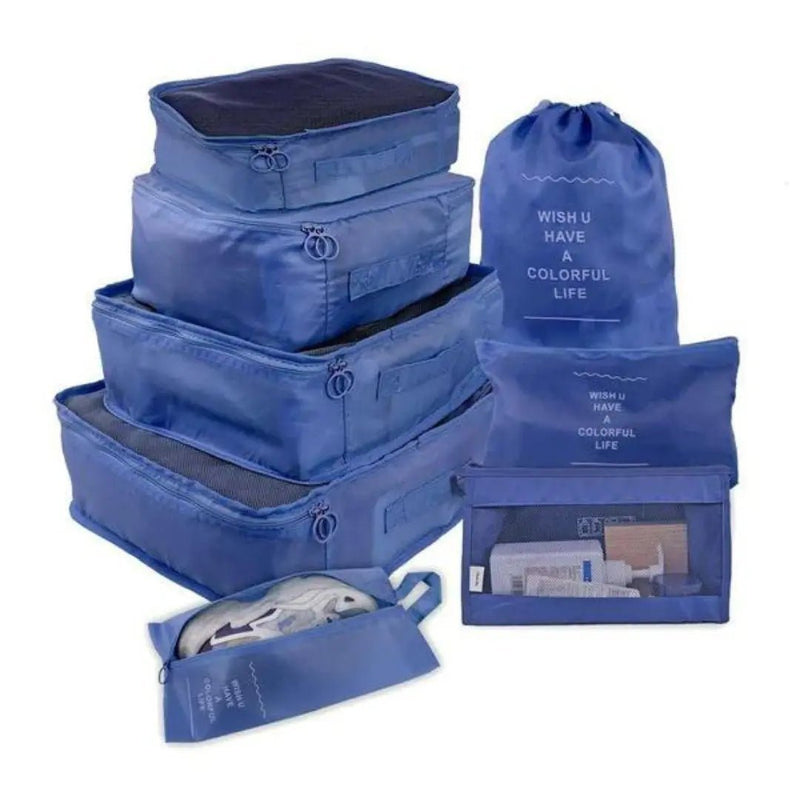 Kit de Bolsas Organizadoras à Prova d'Água (+3 de Brinde) arizo Azul Marinho 