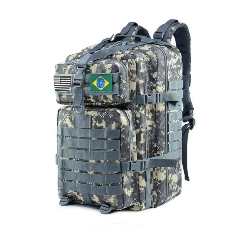 Mochila Tática Militar Exodus - 45L + Brinde Surpresa arizo Cinza 