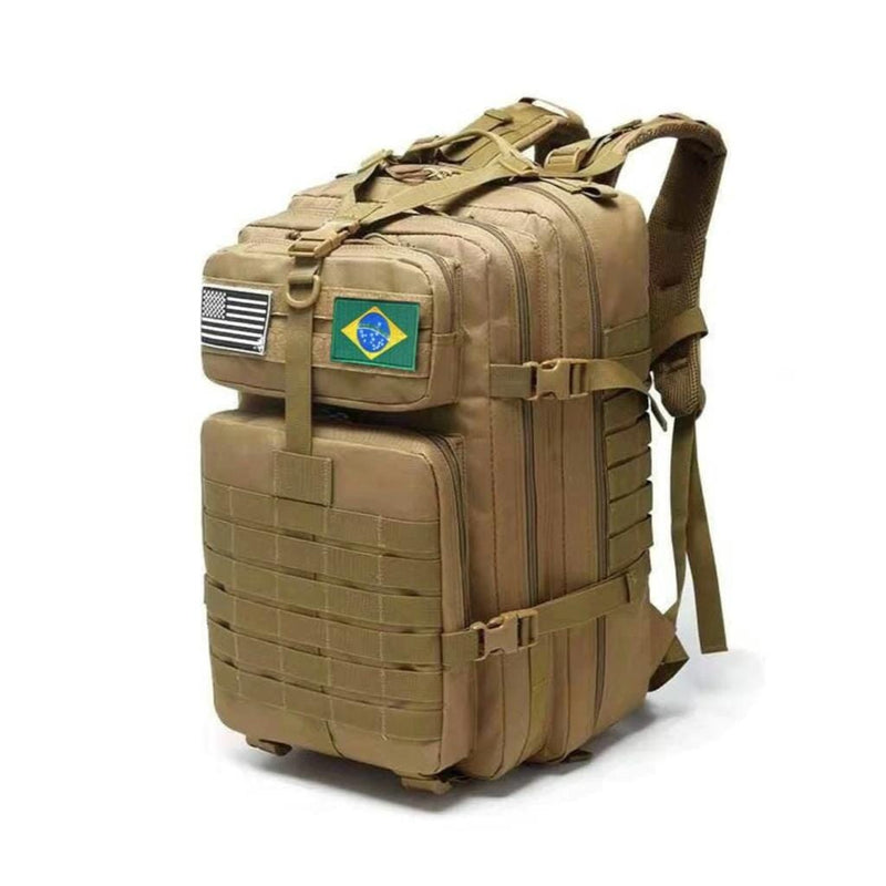 Mochila Tática Militar Exodus - 45L + Brinde Surpresa arizo Deserto 