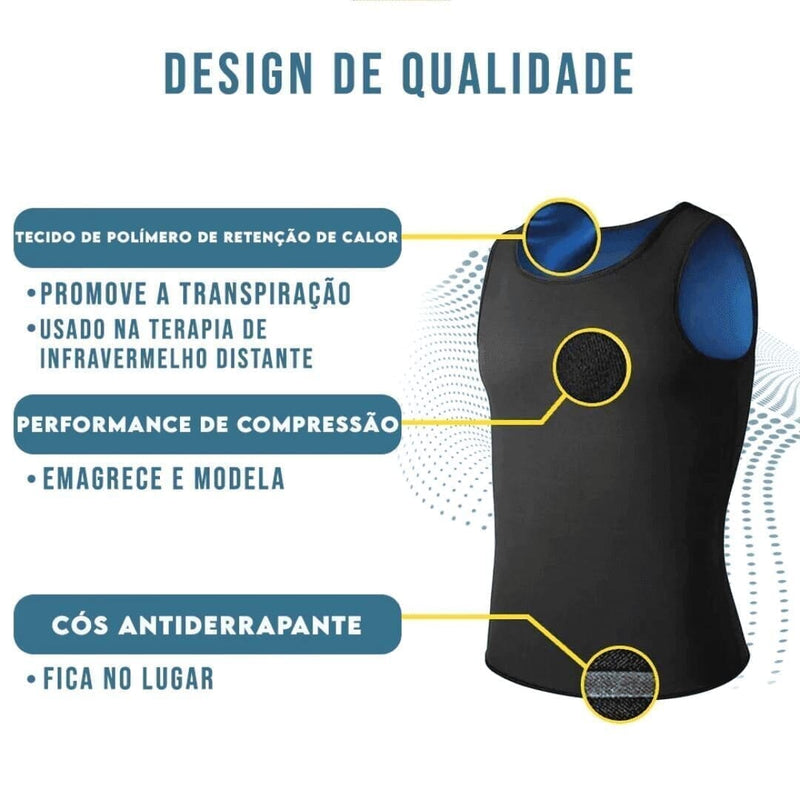 Regata de Compressão SlimFit - Derreta Gordura com Estilo e Conforto arizo 