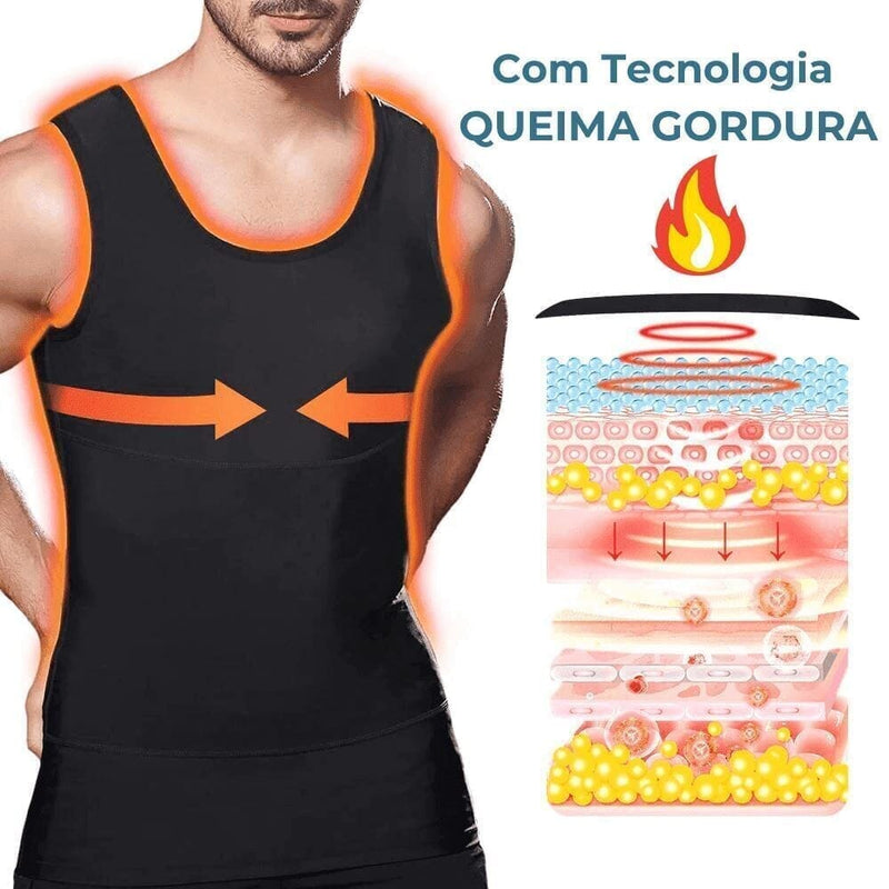 Regata de Compressão SlimFit - Derreta Gordura com Estilo e Conforto arizo 